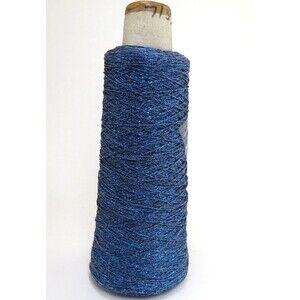 Kreinik Metallic Fusible Iron-on Thread "Royal Blue" #6450 #8 Braid Cone 400M